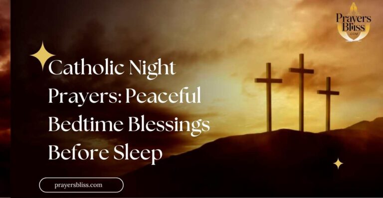 Catholic Night Prayers Peaceful Bedtime Blessings Before Sleep