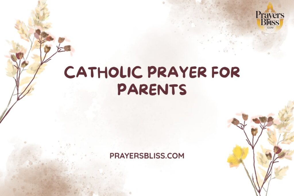 Catholic Prayer for Parents