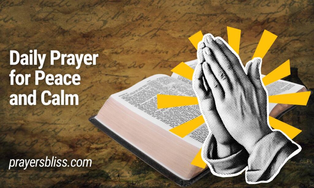 Daily Prayer for Peace and Calm
