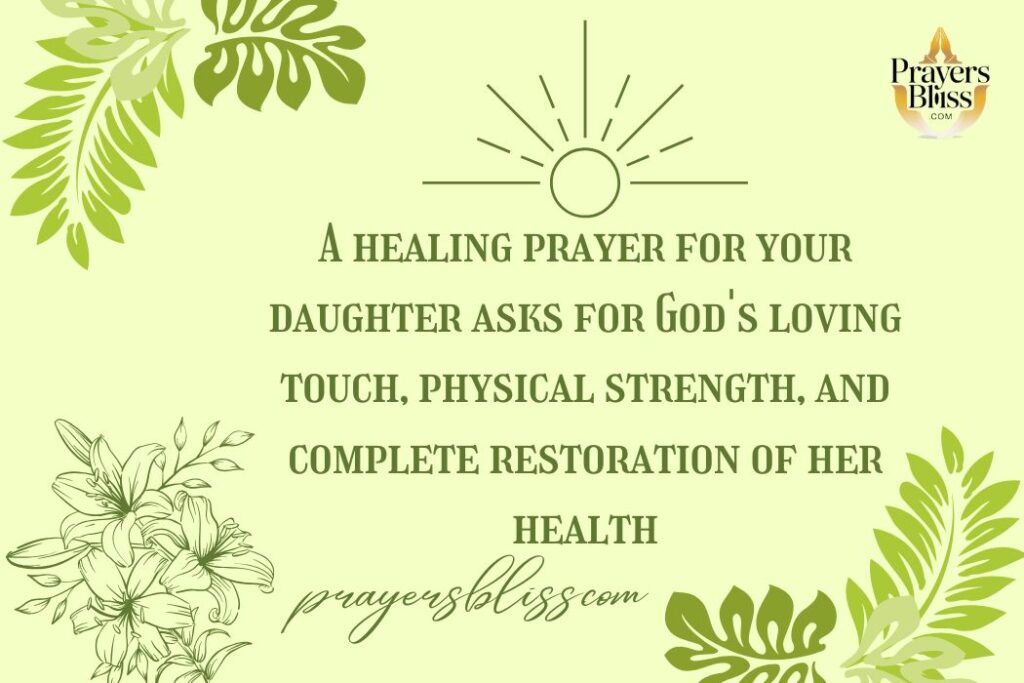 Healing Prayer for Daughter