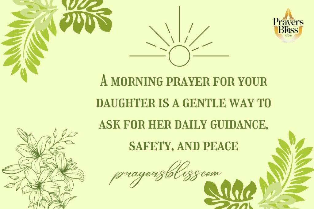 Morning Prayer for Daughter