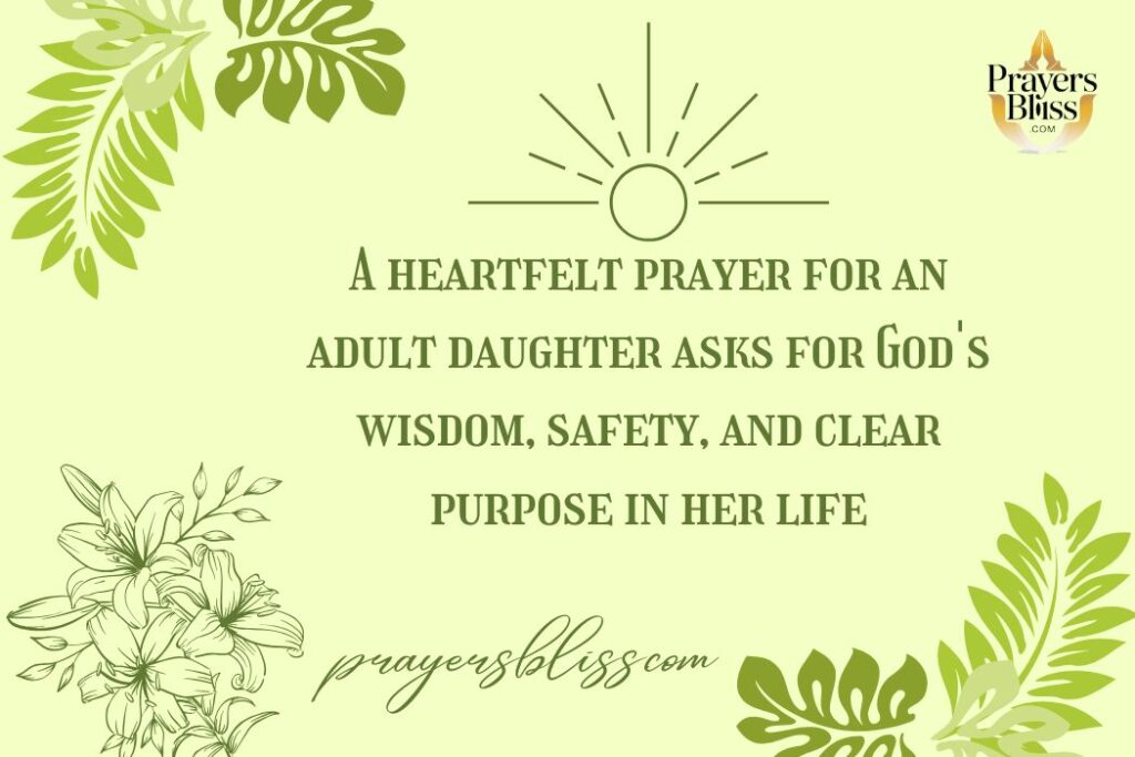 Prayer for Adult Daughter