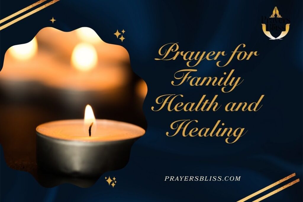 Prayer for Family Health and Healing