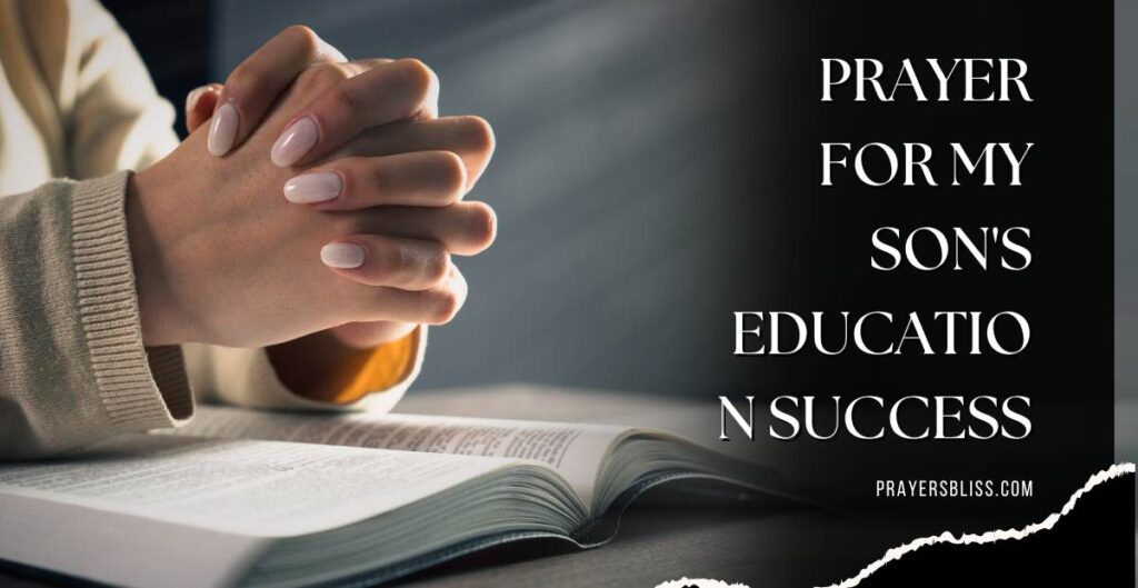 Prayer for My Son's Education Success