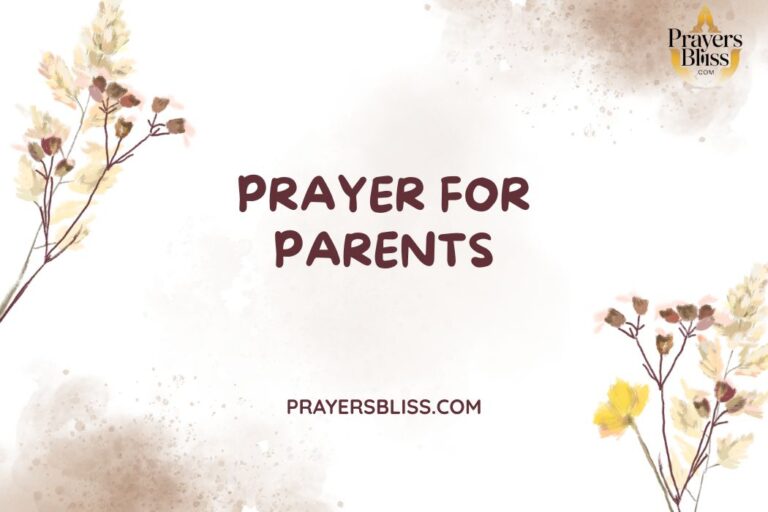 Prayer for Parents