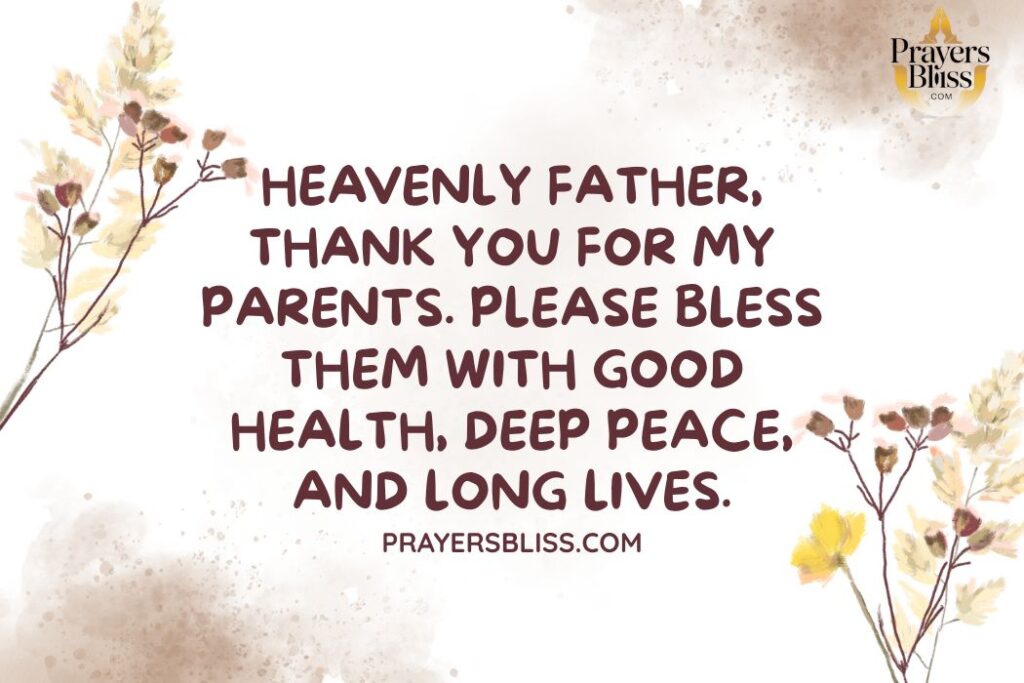 Short Prayer for Parents