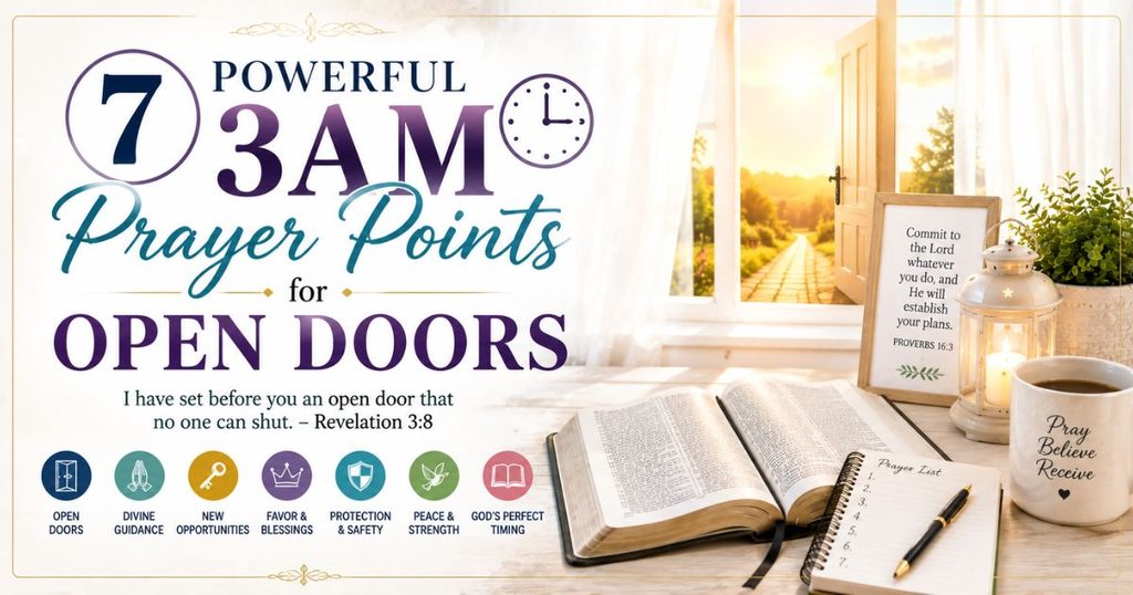 7 Powerful 3AM Prayer Points for Open Doors