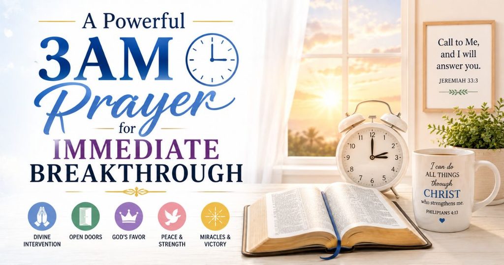 A Powerful 3AM Prayer for Immediate Breakthrough