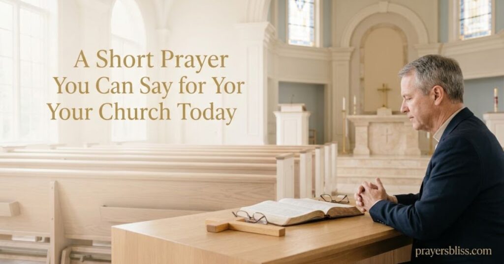 A Short Prayer You Can Say for Your Church Today (2)