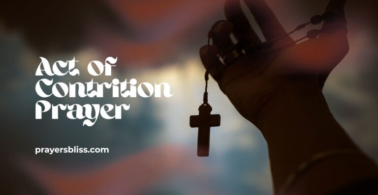 Act of Contrition Prayer