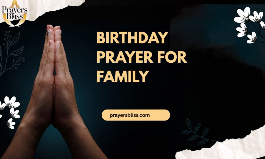 Birthday Prayer for Family