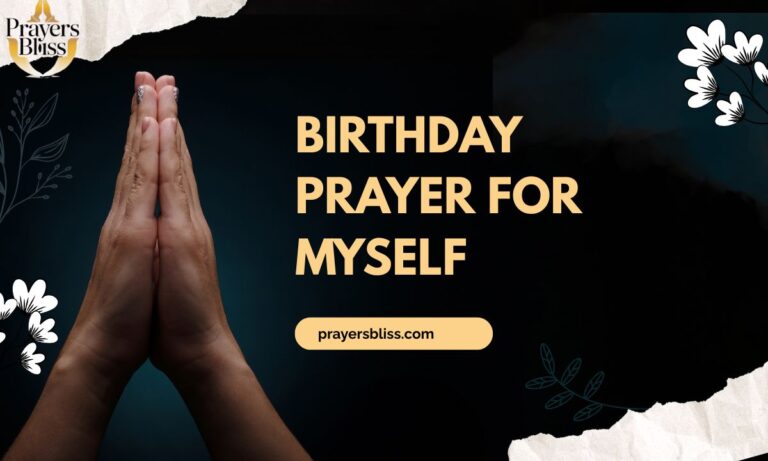 Birthday Prayer for Myself