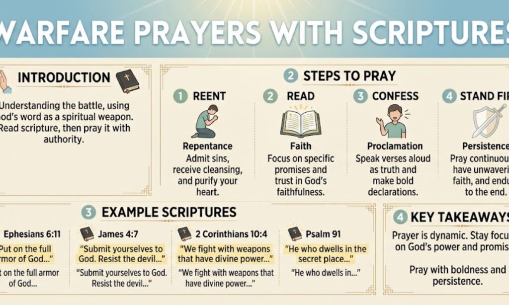 How to Pray Warfare Prayers With Scriptures