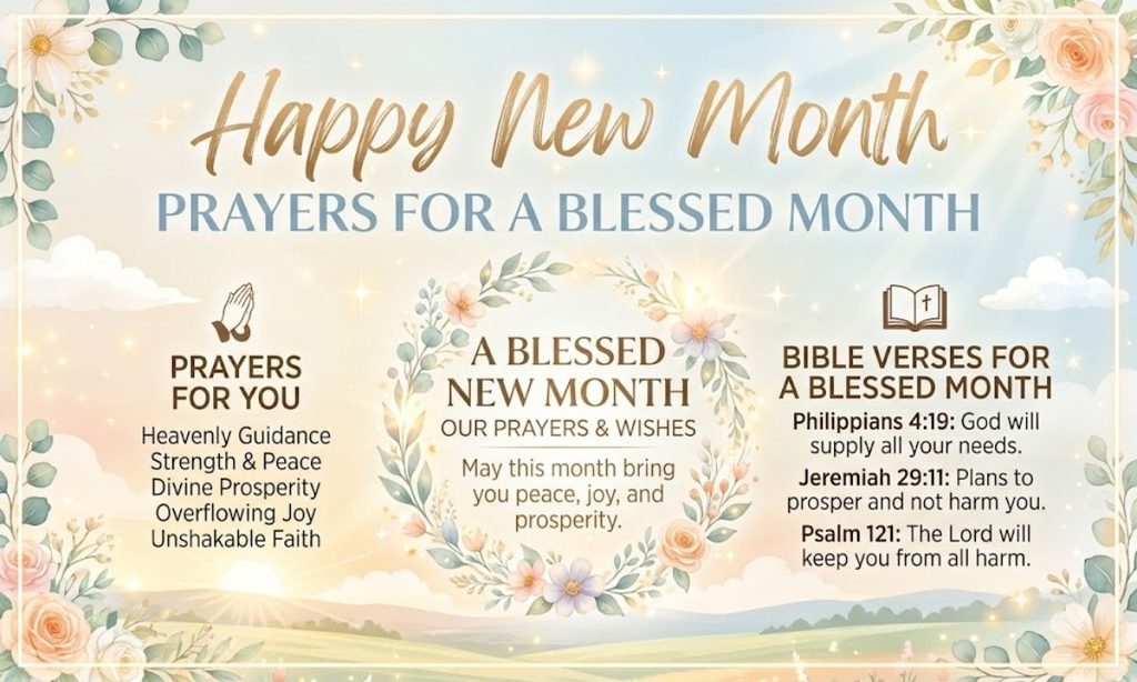 New Month Prayers For A Blessed Month