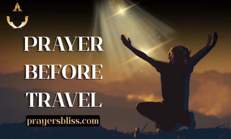Prayer Before Travel