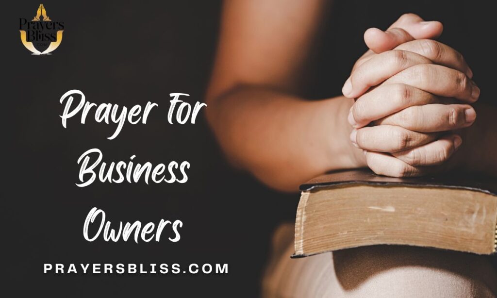 Prayer for Business Owners