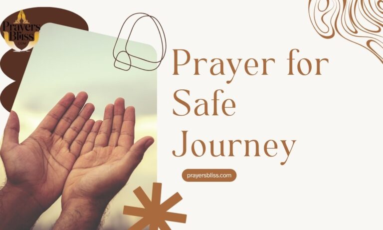 Prayer for Safe Journey