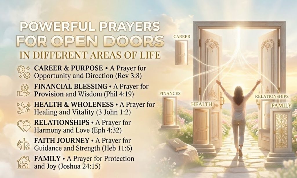 Prayers for Open Doors in Different Areas of Life