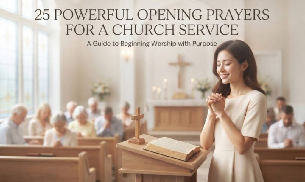 25 Powerful Opening Prayers for a Church Service