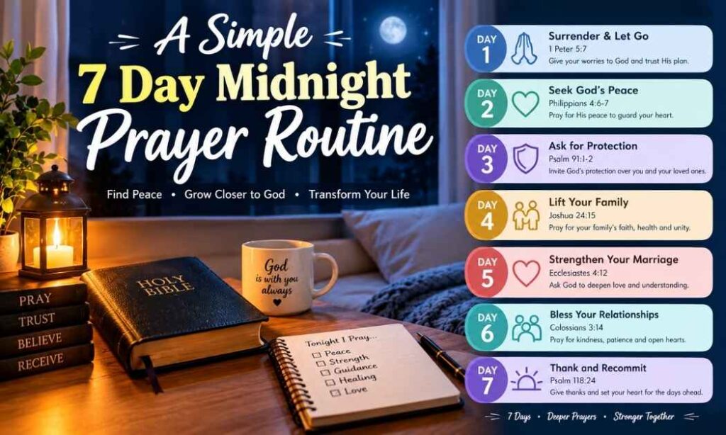 A Simple 7 Day Midnight Prayer Routine