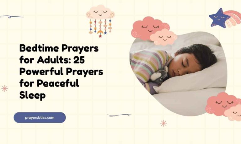 Bedtime Prayers for Adults