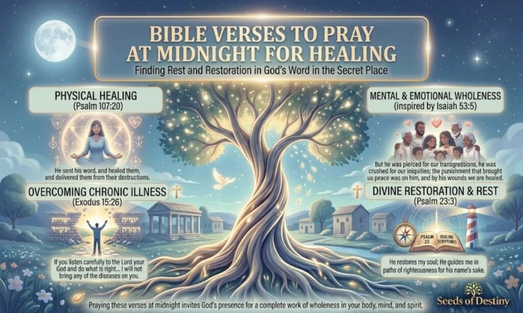 Bible Verses to Pray at Midnight for Healing