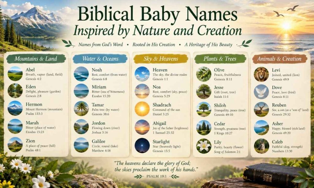 Biblical Baby Names Inspired by Nature and Creation