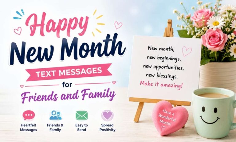 Happy New Month Text Messages