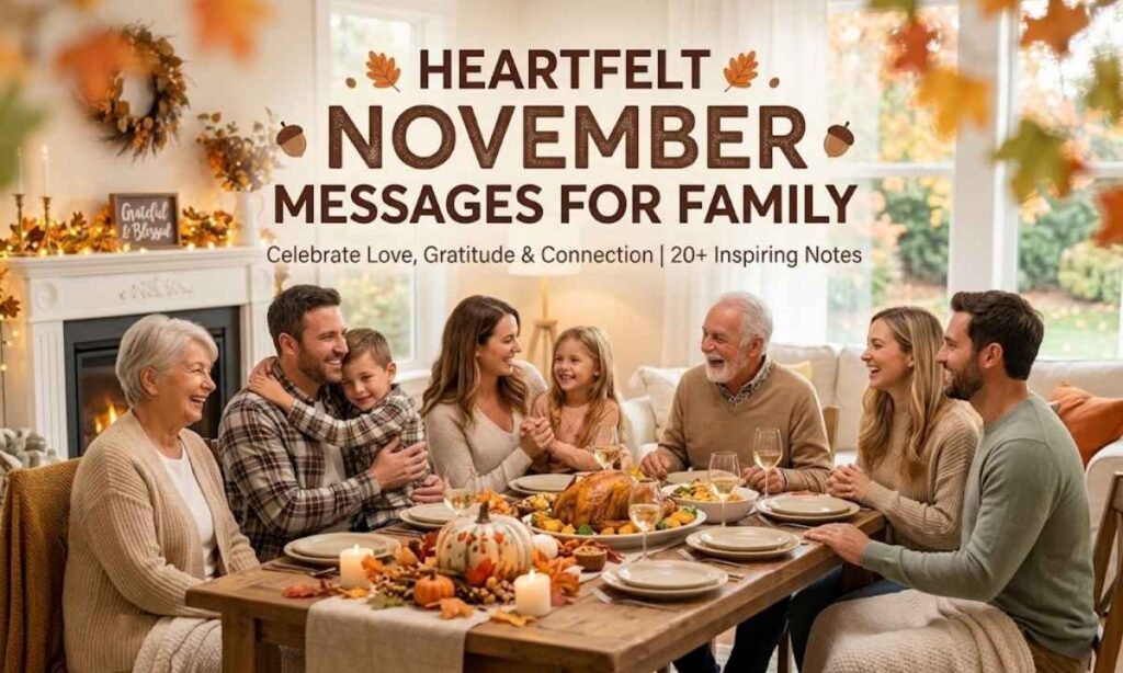 Heartfelt November Messages For Family
