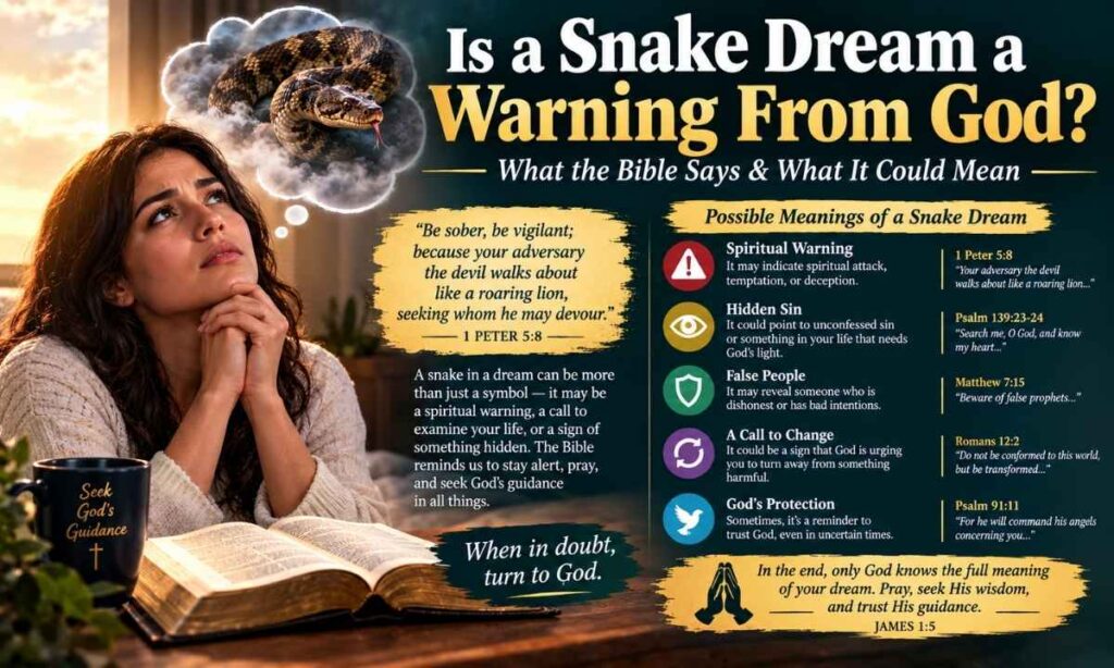 Snake in Dreams Biblical Meaning: 15 Spiritual Meanings & Bible Verses