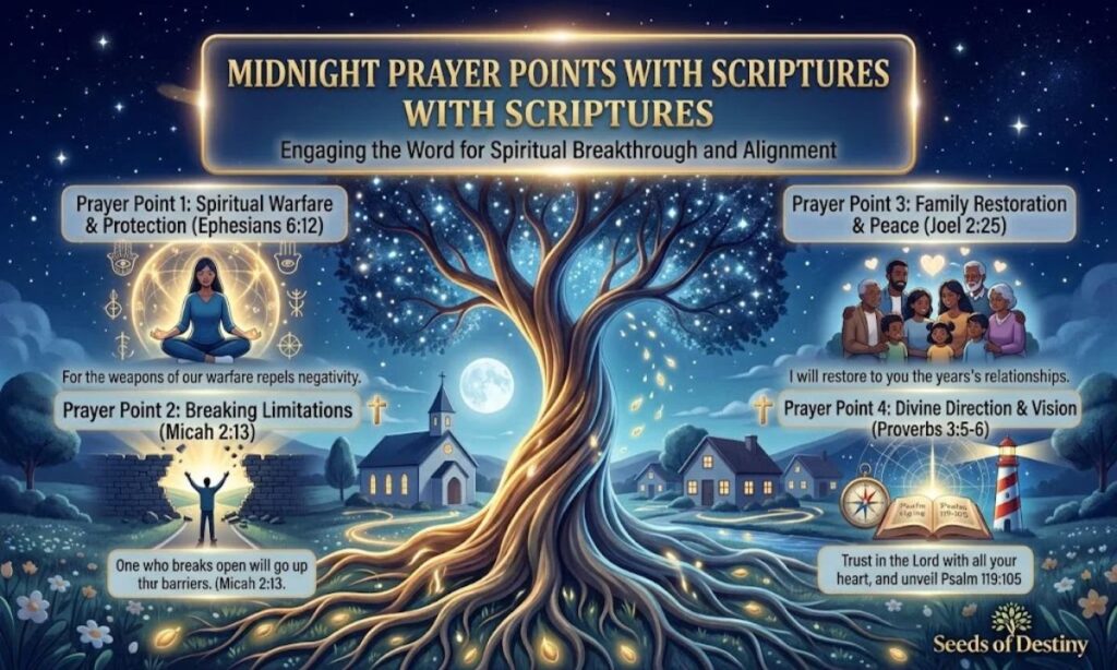 Midnight Prayer Points With Scriptures