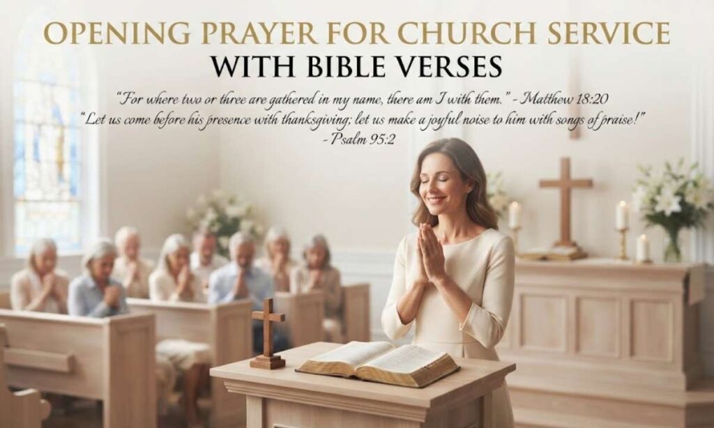 Opening Prayer for Church Service With Bible Verses