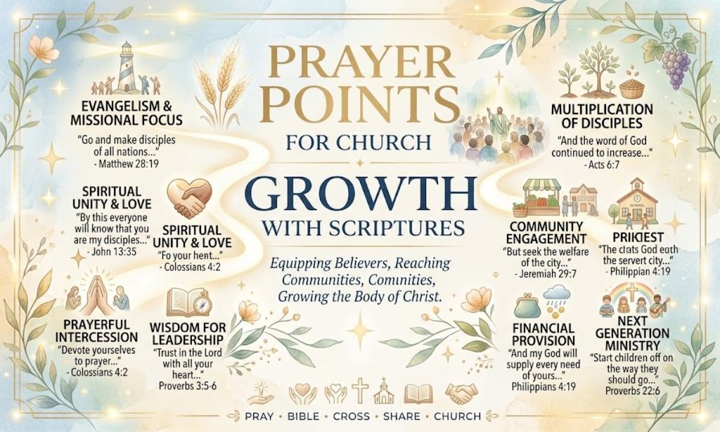 Prayer Points for Church Growth With Scriptures