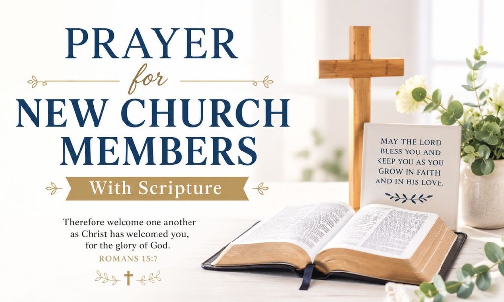 Prayer for New Church Members With Scripture