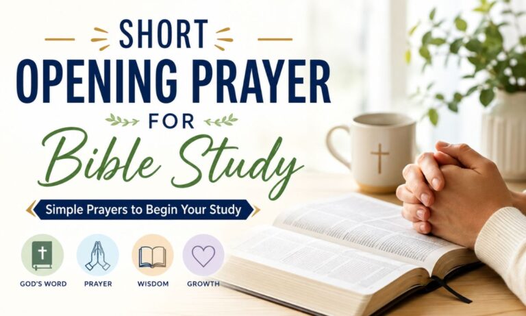 Short Opening Prayer for Bible Study