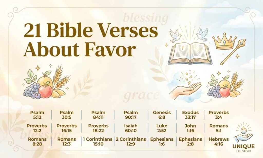 21 Bible Verses About Favor