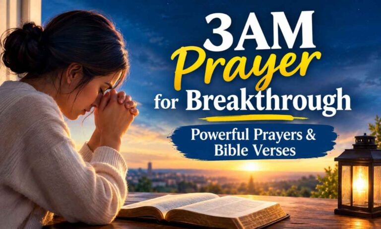 3AM Prayer for Breakthrough Powerful Prayers & Bible Verses