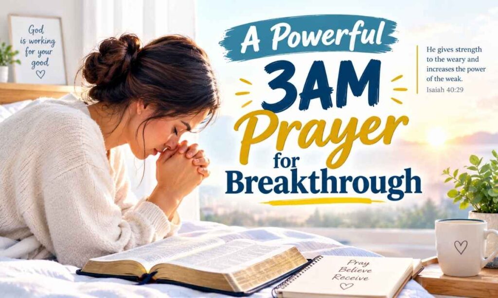 A Powerful 3AM Prayer for Breakthrough