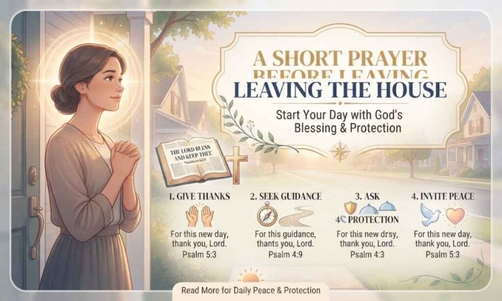 A Short Prayer Before Leaving the House