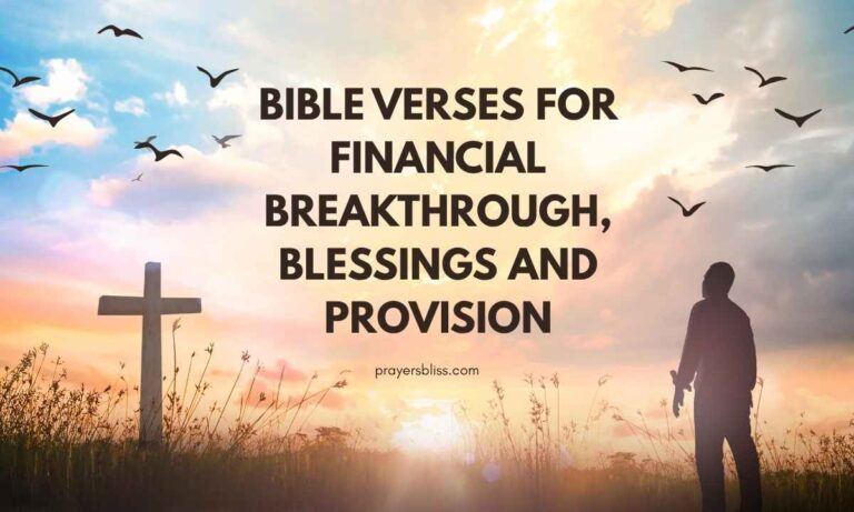 Bible Verses for Financial Breakthrough
