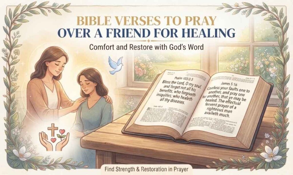 Bible Verses to Pray Over a Friend for Healing