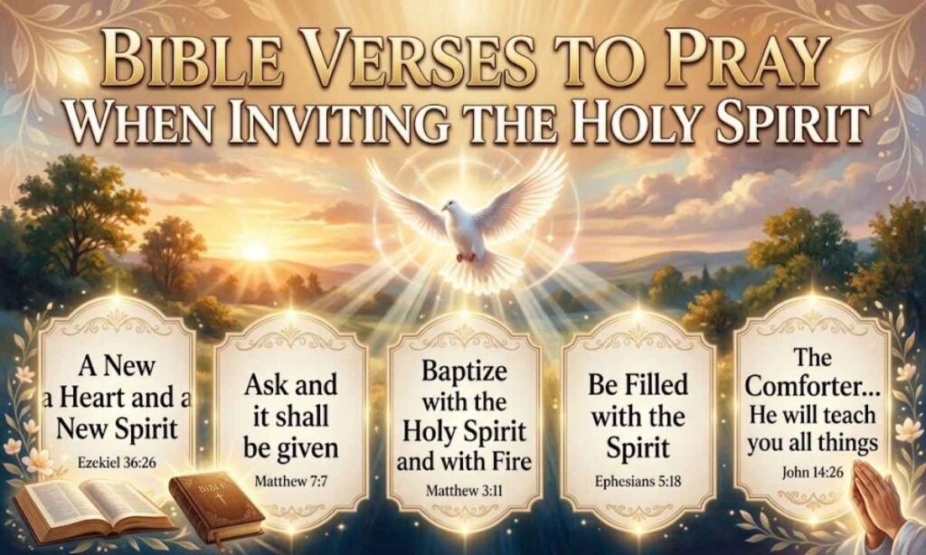 Bible Verses to Pray When Inviting the Holy Spirit