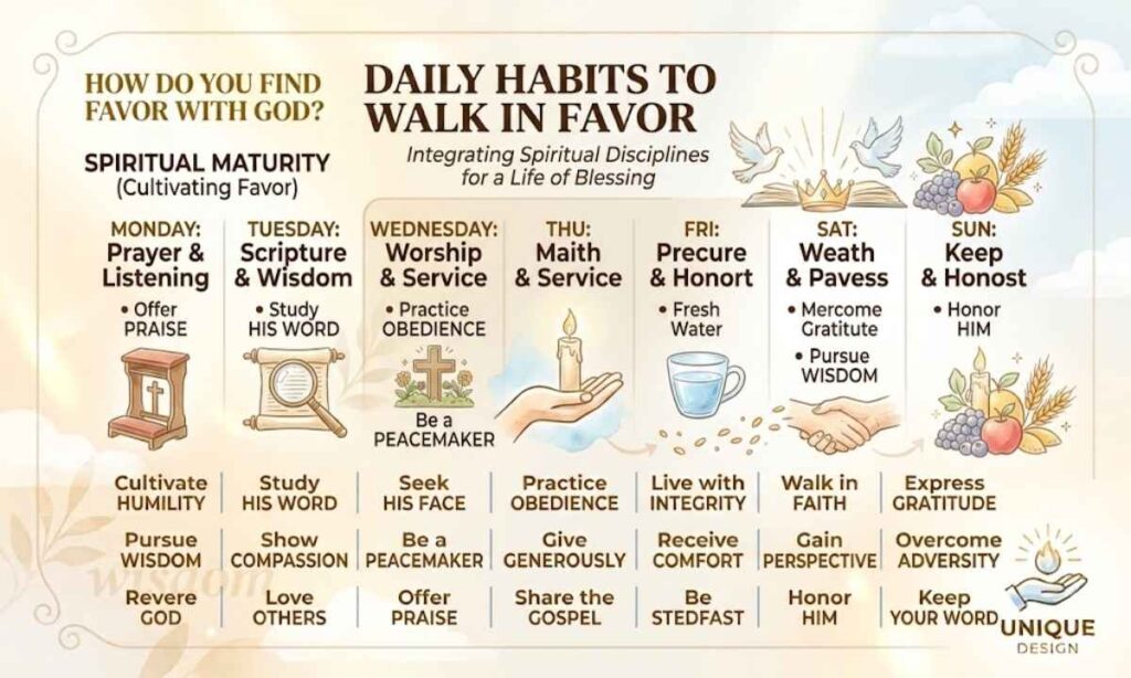 Daily Habits to Walk in Favor
