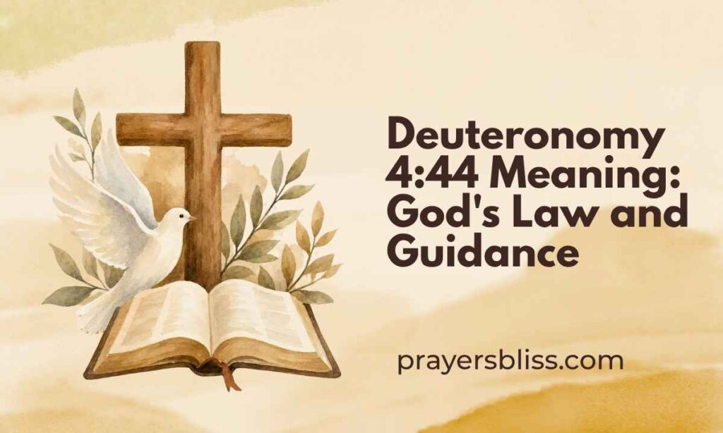 Deuteronomy 444 Meaning Gods Law and Guidance