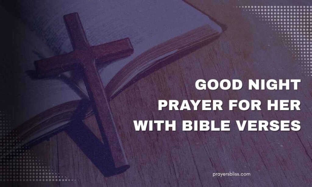 Good Night Prayer for Her With Bible Verses