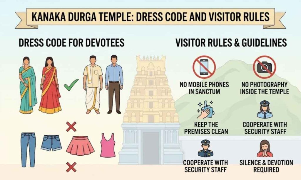 Kanaka Durga Temple Dress Code and Visitor Rules