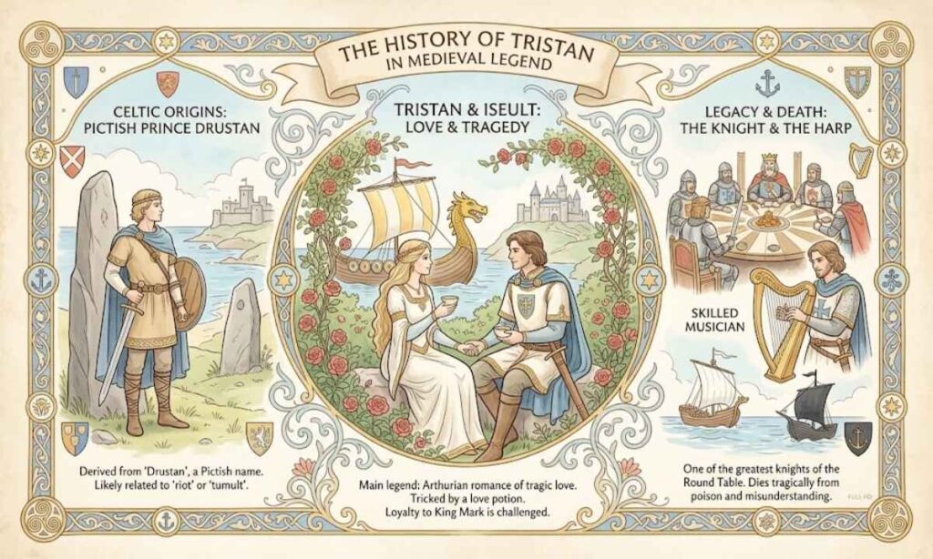 What Is the History of Tristan in Medieval Legend
